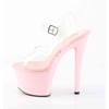 Pleaser - SKY308 Ankle strap sandal - Transparent/Pink Product image